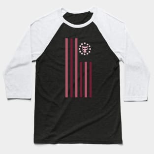 Kitten - Flag Baseball T-Shirt